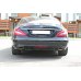 Накладка сплиттер центральная на задний бампер на Mercedes CLS W218